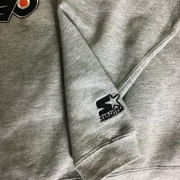 Starters Flyers Vtg Embroidered Team Sweatshirt Some Flaws (No Sz tag, stains) - Picture 7 of 14